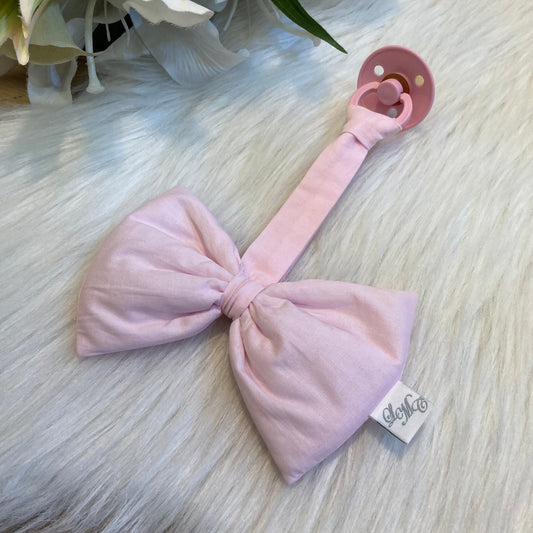 Speenstrikje Classic love lichtroze