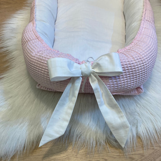 Babynestje Warm Wafel lichtroze