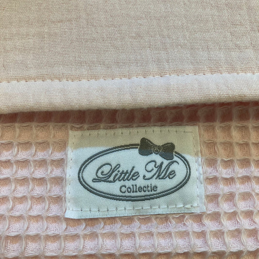 Zomerdeken warm wafel lichtroze