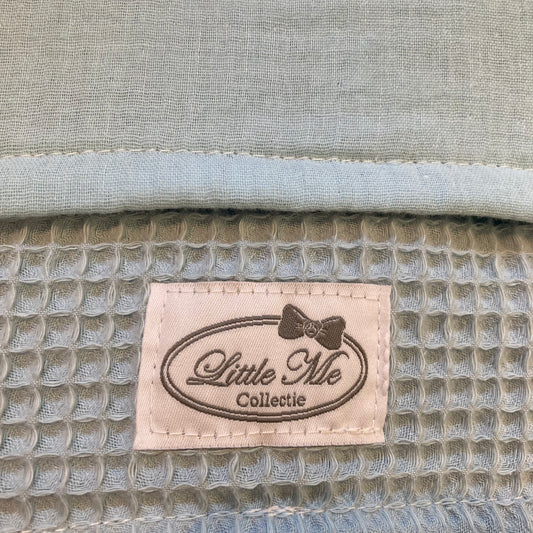 Zomerdeken warm wafel lichtblauw