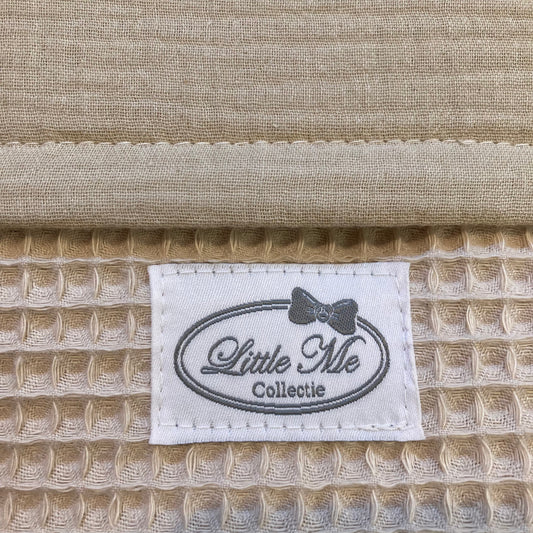 Zomerdeken warm wafel beige