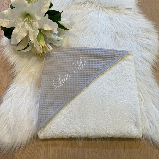 Babycape warm wafel grijs