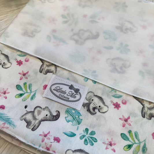 Laken Wild Elefant wit