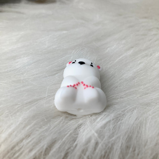 Siliconen kraal Ijsbeertje