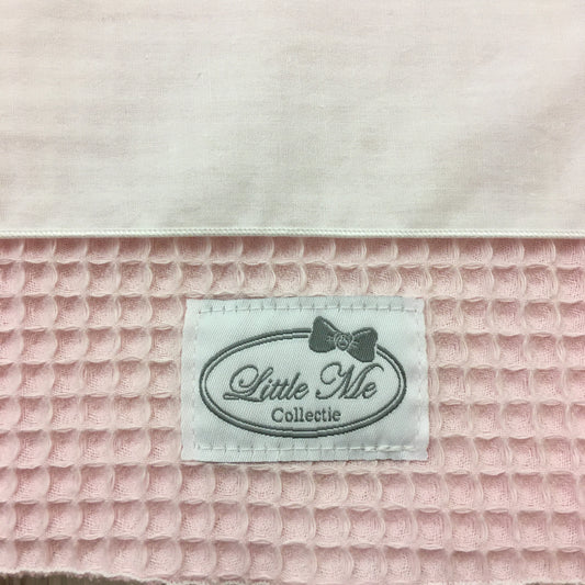 Laken warm wafel lichtroze