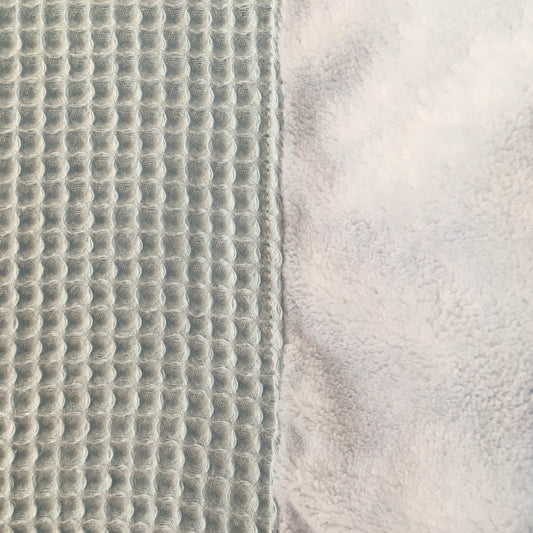 Verzorgingshoes warm wafel lichtblauw