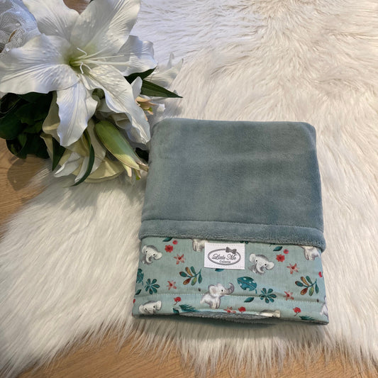 Winterdeken Wild Elefant oud groen