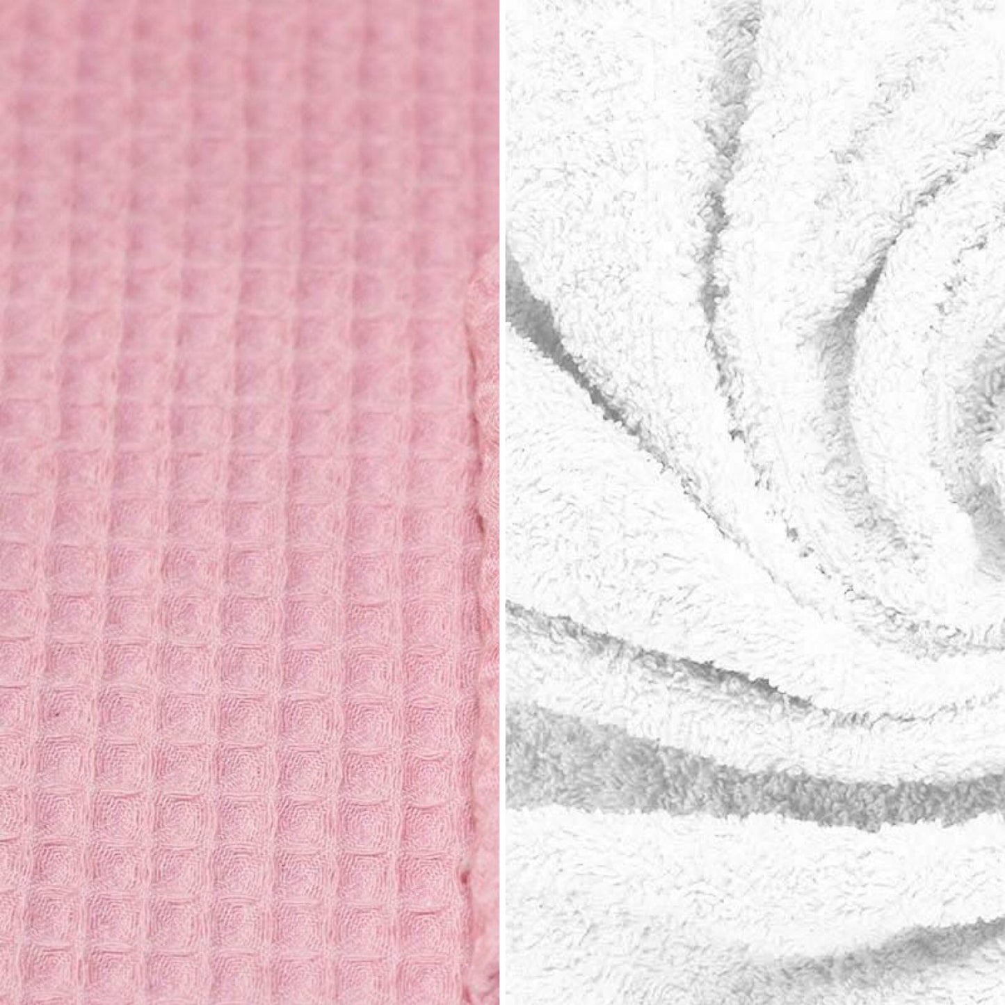 Babycape warm wafel lichtroze