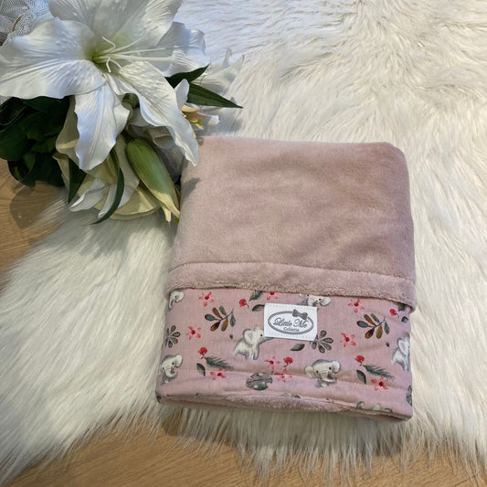 Winterdeken Wild Elefant oud roze