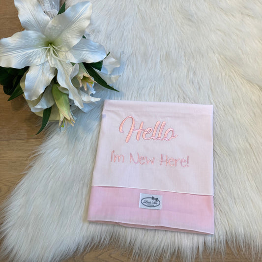 Laken "Hello I'm new here!" Classic love lichtroze