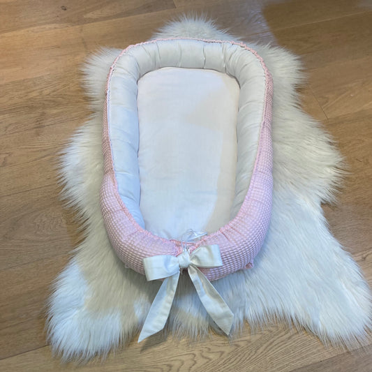 Babynestje Warm Wafel lichtroze