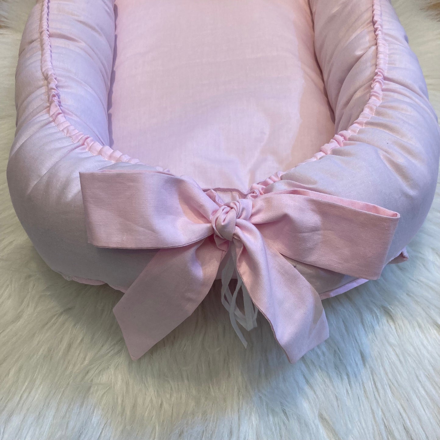 Babynestje Classic love lichtroze