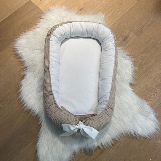 Babynestje Warm Wafel beige