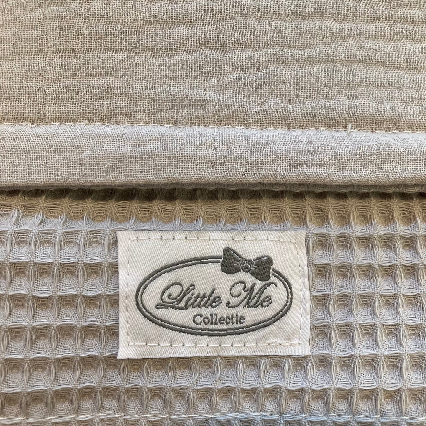 Zomerdeken warm wafel grijs