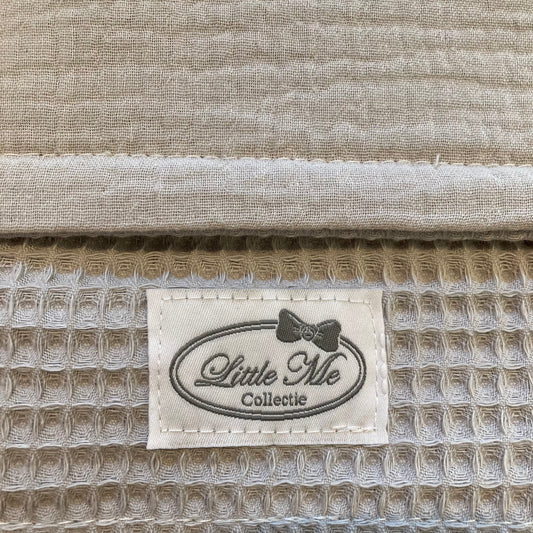 Zomerdeken warm wafel grijs