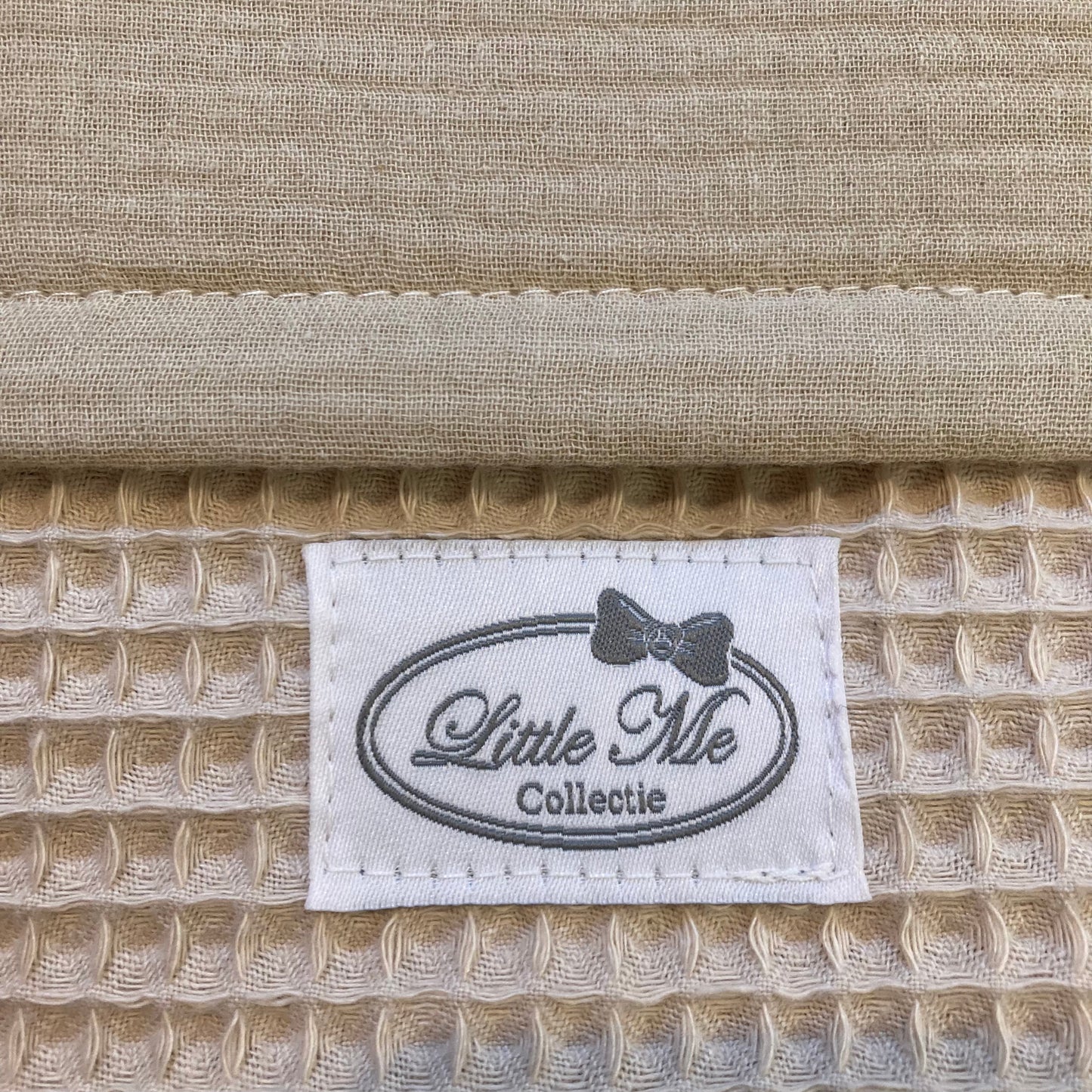 Zomerdeken warm wafel beige