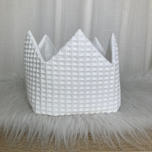 Verjaardagskroon Warm wafel  Ecru