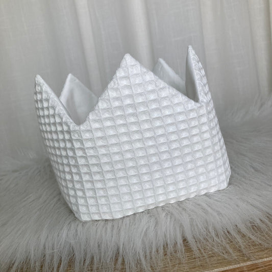 Verjaardagskroon Warm wafel  Ecru