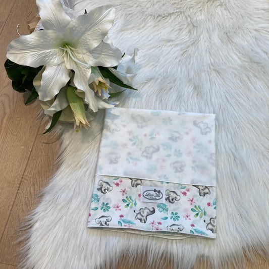 Laken Wild Elefant wit