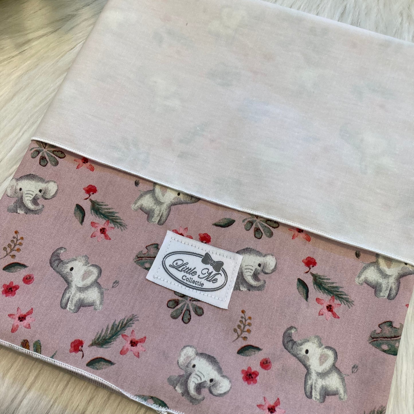 Laken Wild Elefant oud roze