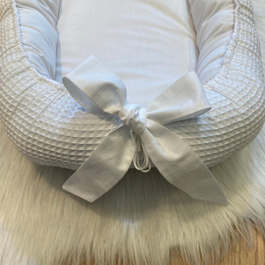 Babynestje Warm Wafel wit