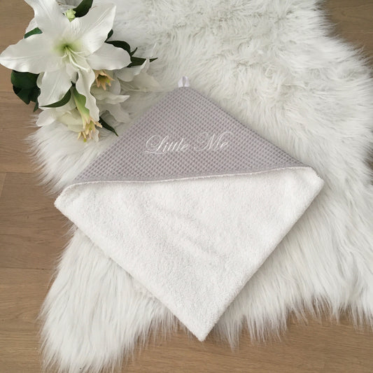 Babycape warm wafel grijs