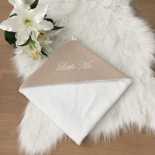 Babycape warm wafel beige