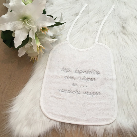 Slab Mijn dag indeling eten, slapen en ... aandacht vragen