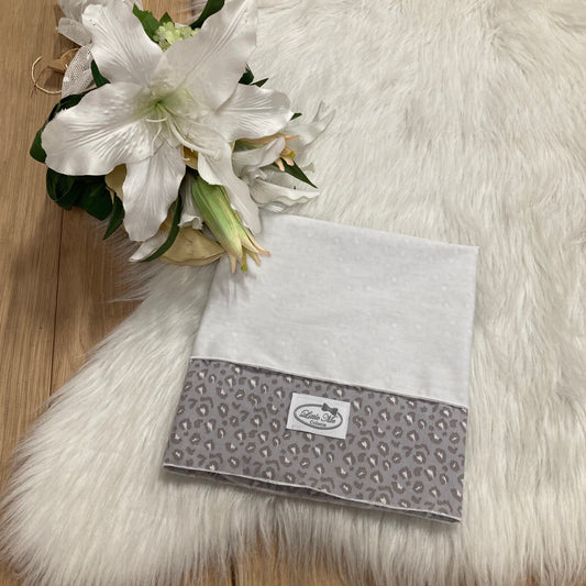 Laken Blush Panter grijs