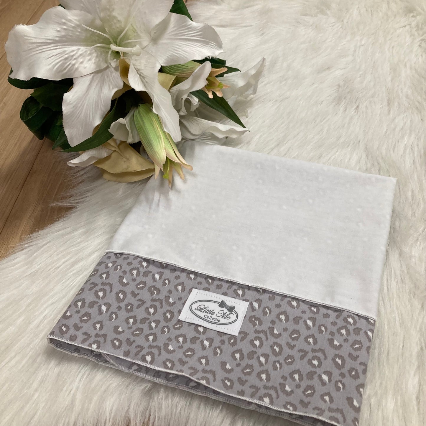 Laken Blush Panter grijs