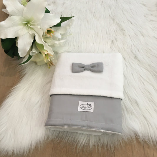 Deken Classic love grijs