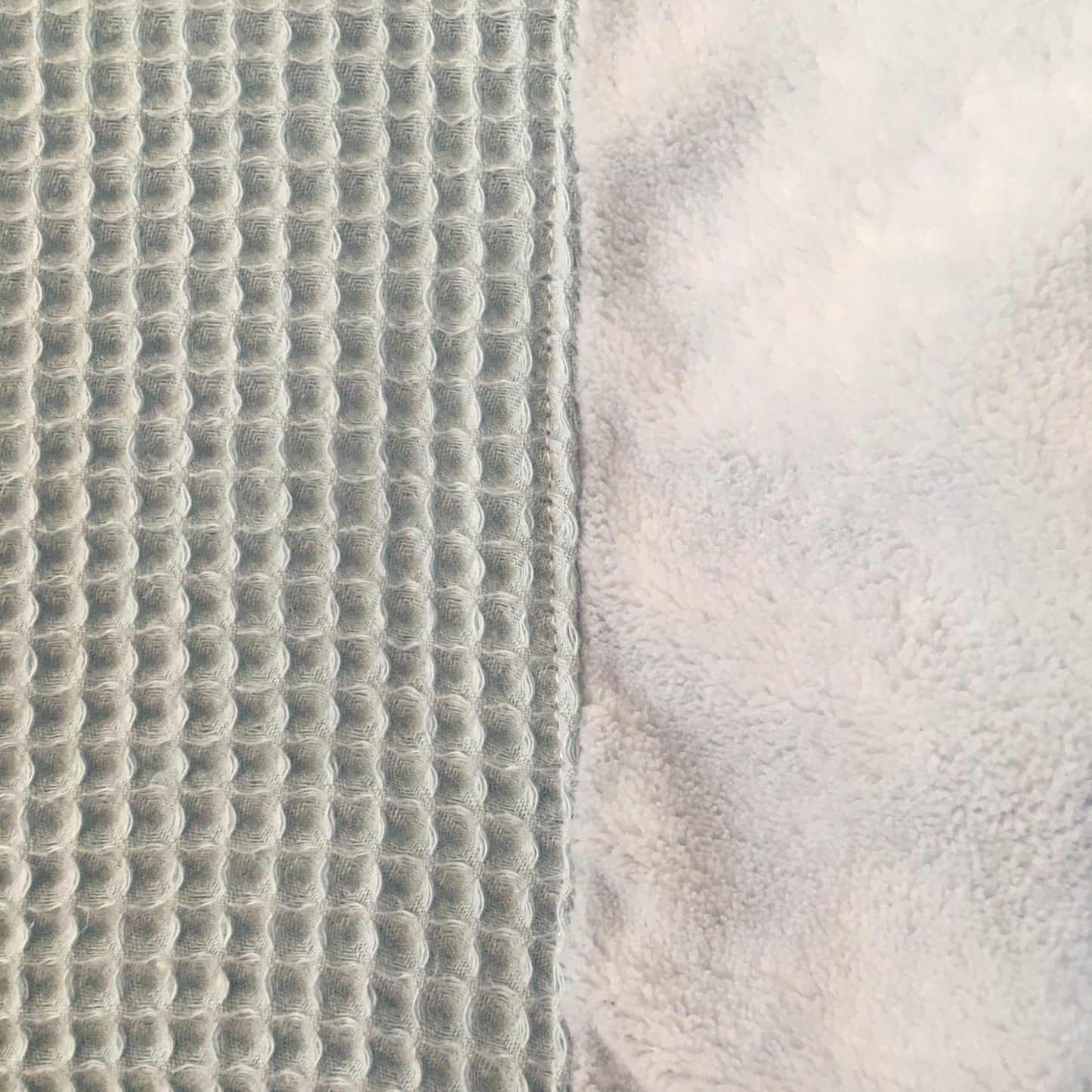 Verzorgingshoes warm wafel lichtblauw