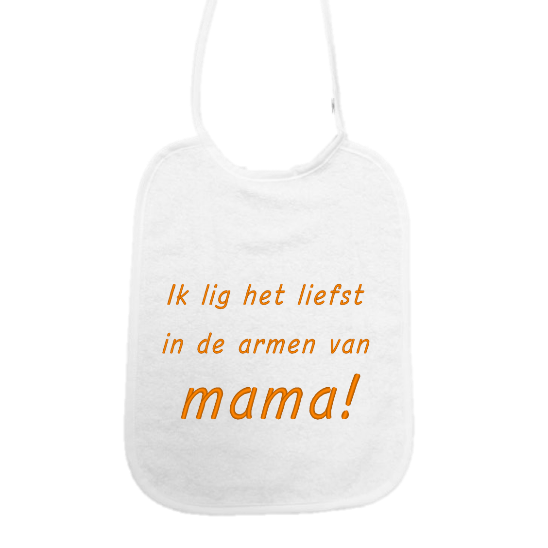 Slab Ik lig het liefst in de armen van mama!