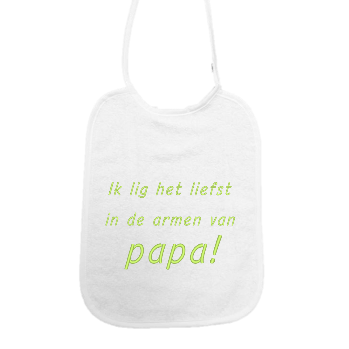 Slab Ik lig het liefst in de armen van papa!