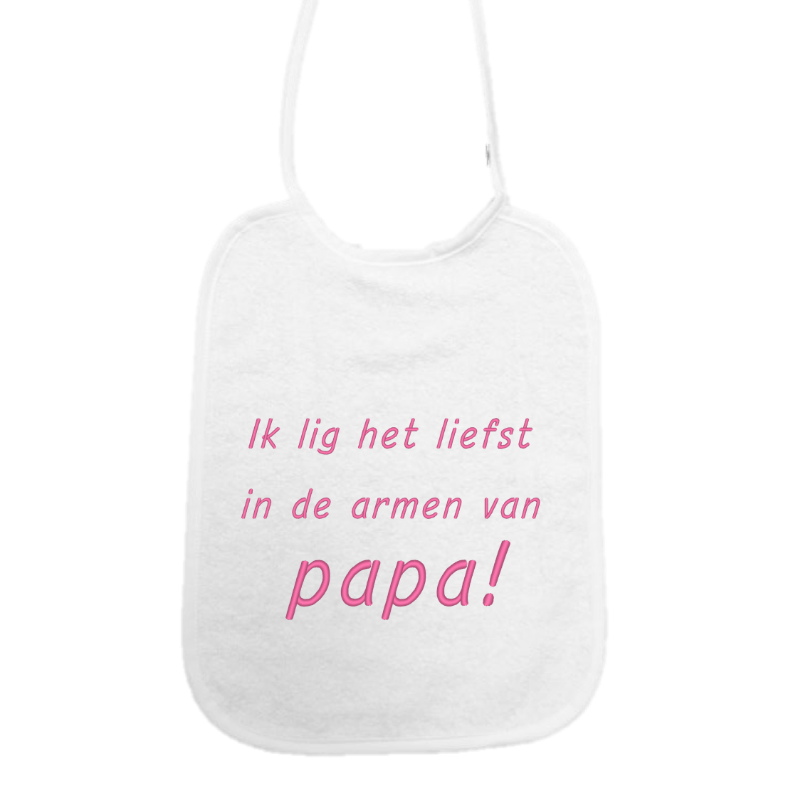 Slab Ik lig het liefst in de armen van papa!