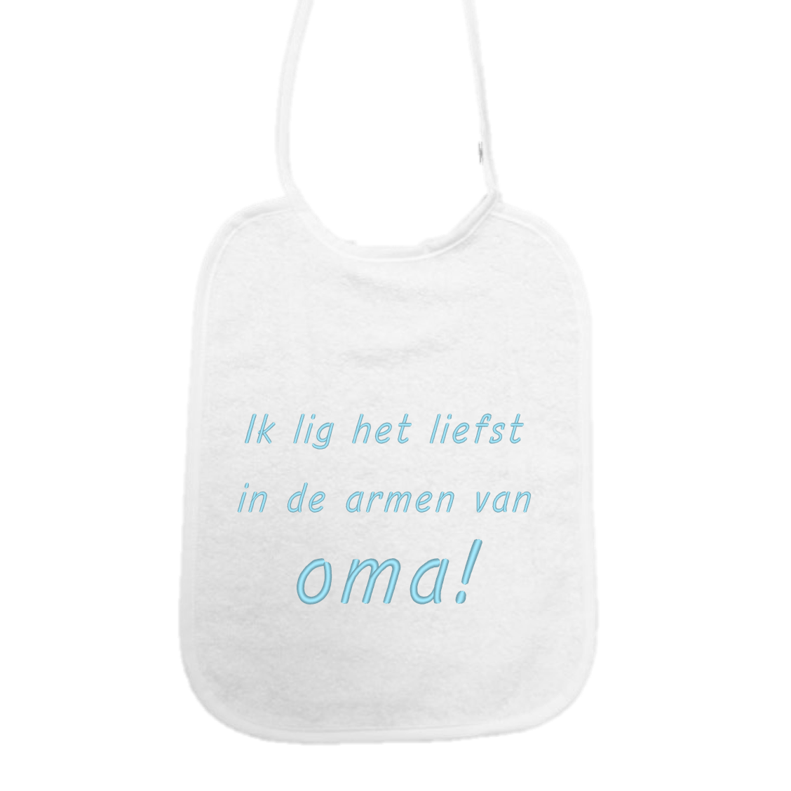 Slab Ik lig het liefst in de armen van oma!