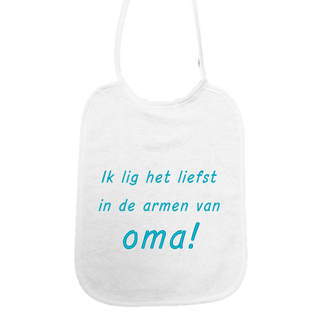 Slab Ik lig het liefst in de armen van oma!
