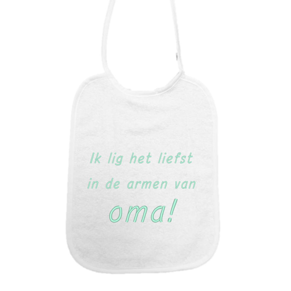 Slab Ik lig het liefst in de armen van oma!