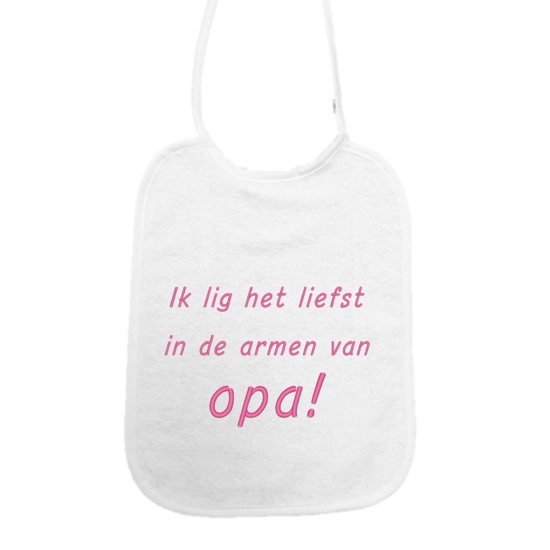 Slab Ik lig het liefst in de armen van opa!