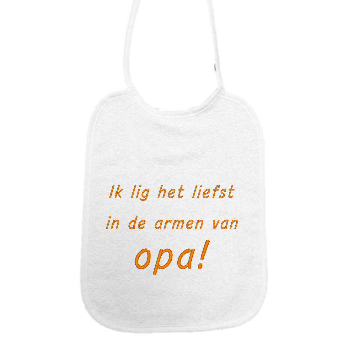 Slab Ik lig het liefst in de armen van opa!