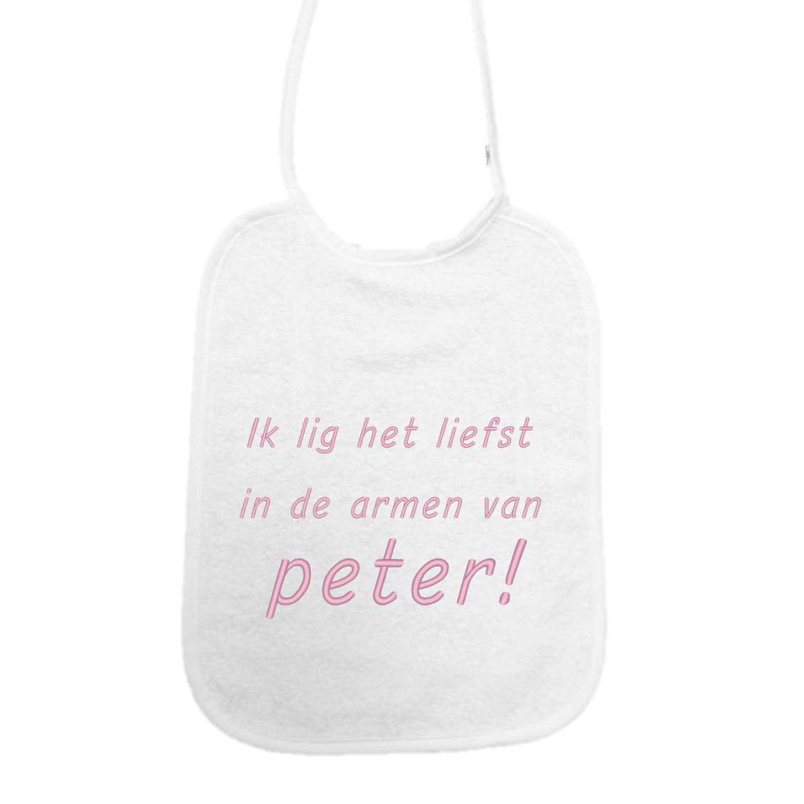 Slab Ik lig het liefst in de armen van peter!