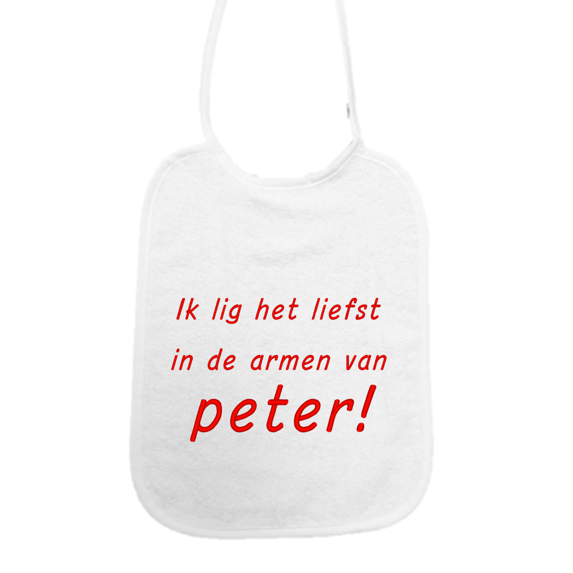 Slab Ik lig het liefst in de armen van peter!