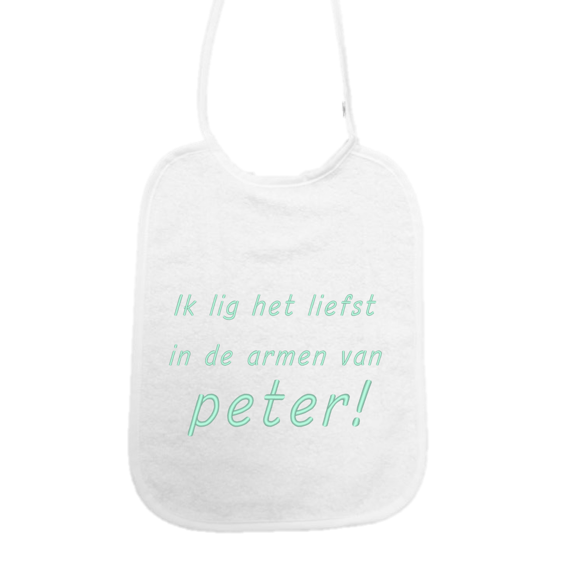Slab Ik lig het liefst in de armen van peter!