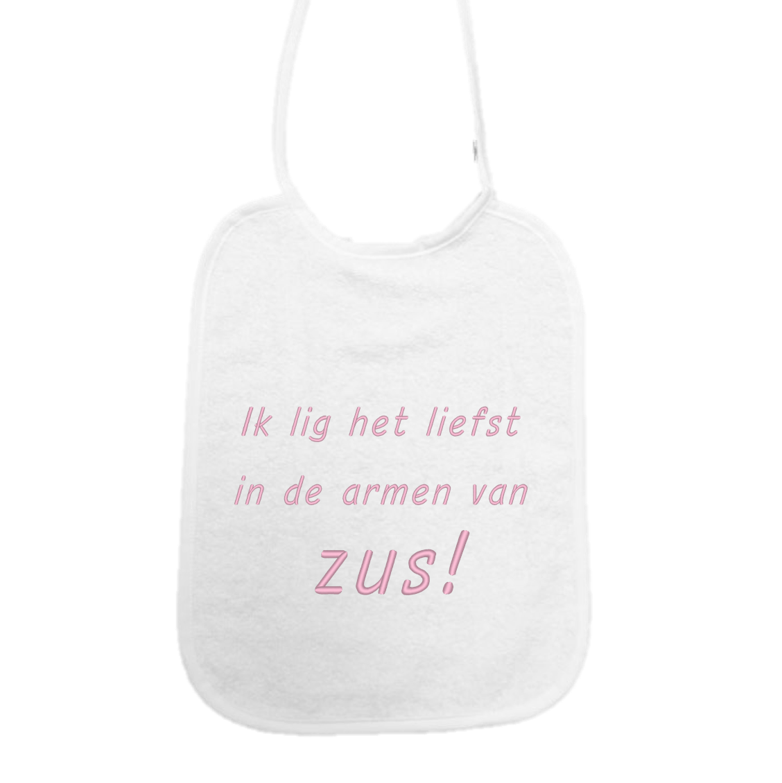 Slab Ik lig het liefst in de armen van zus!