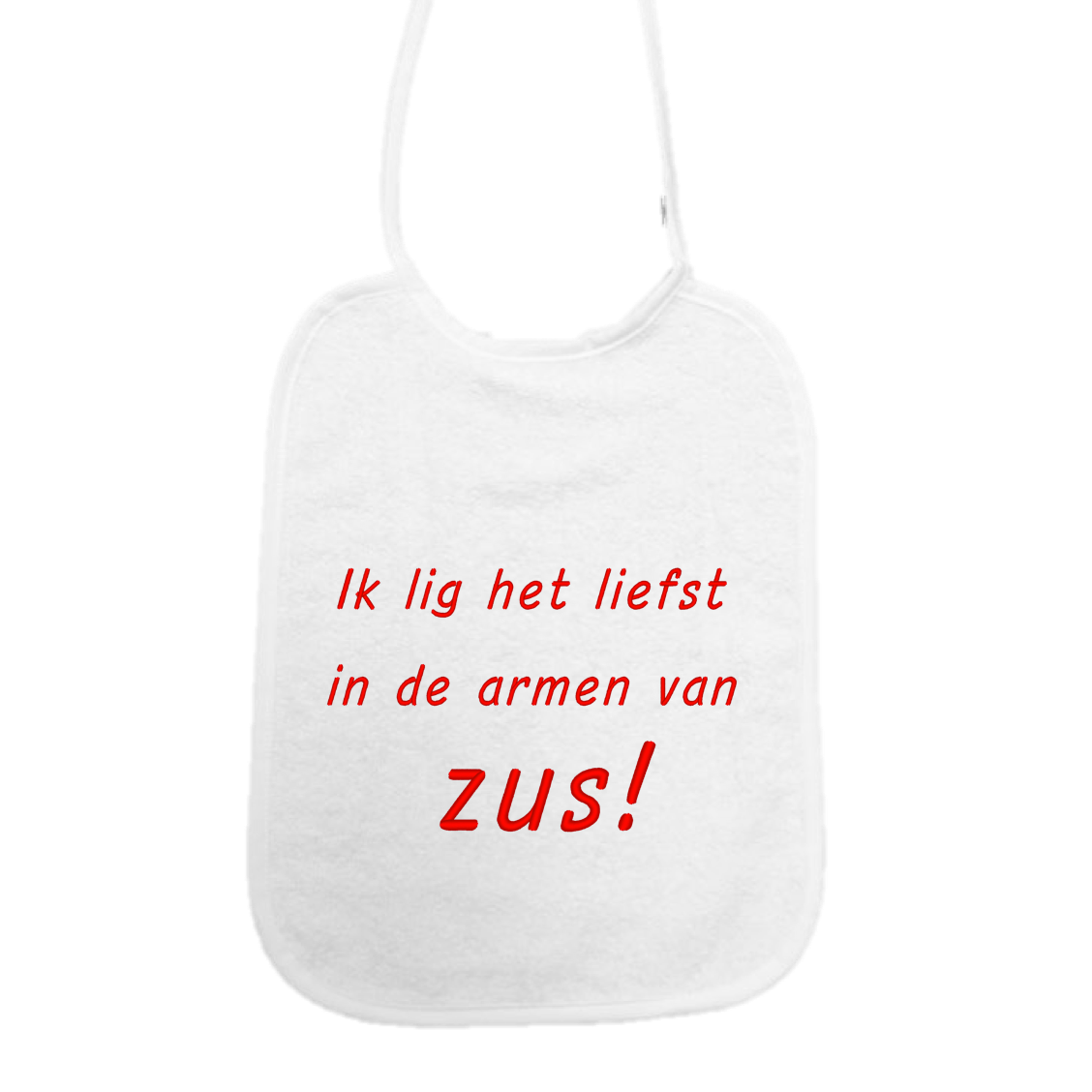 Slab Ik lig het liefst in de armen van zus!
