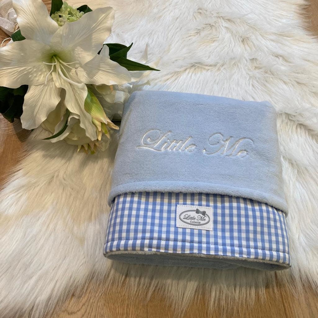 Winterdeken La Vie en Carreau blauw